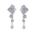 Cubic Zirconia Earring Femme Boucles d'oreilles pendantes CE10762 - argent