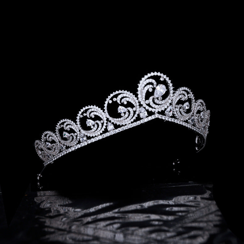 モナコのシャルレーヌ王女レプリカ ティアラ、花嫁用クリスタル花嫁