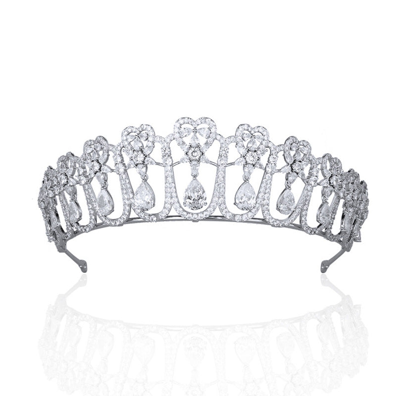 The Cambridge Lover's Knot Tiara,Classic Europe Royal Replica Tiara for  Wedding CH10411