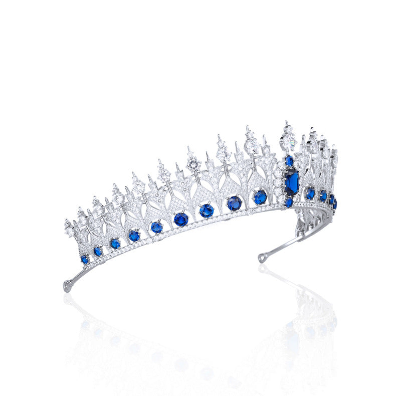 ジルコニア オランダ サファイア レプリカ ティアラ 結婚式用