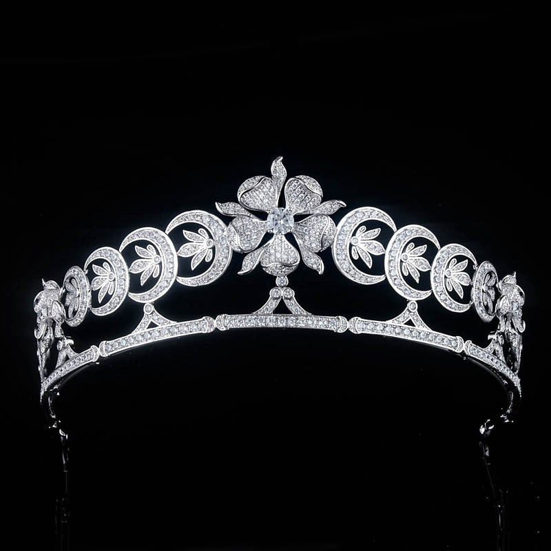 Duchess of Teck's Crescent Replica Tiara for Wedding,Crystal Princess ...